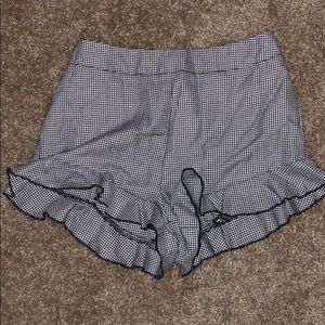 Ruffle high waisted shorts